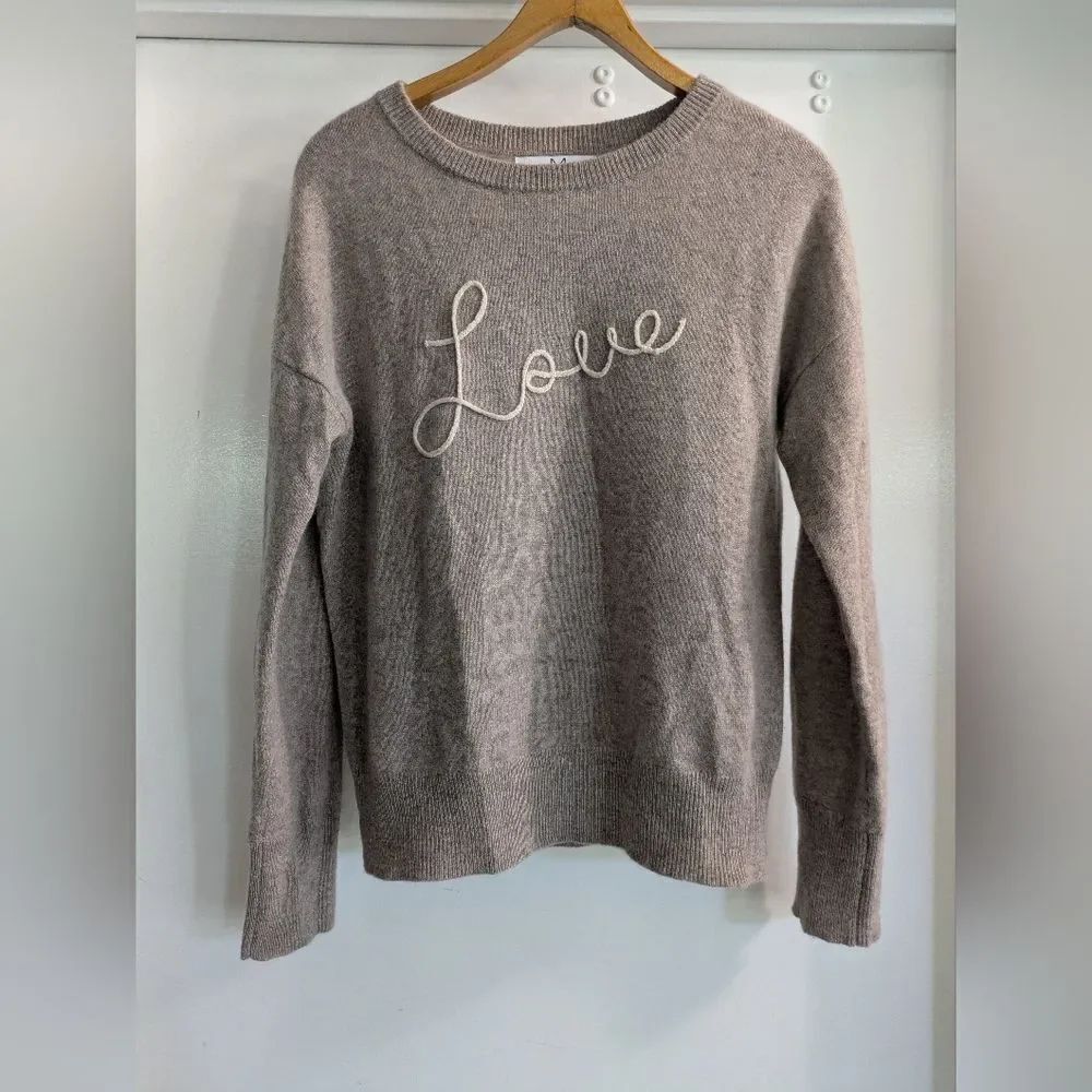 Magaschoni Love 100% cashmere sweater Tan Women's Size Small